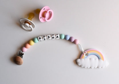 Name Clip- Pastel Rainbow